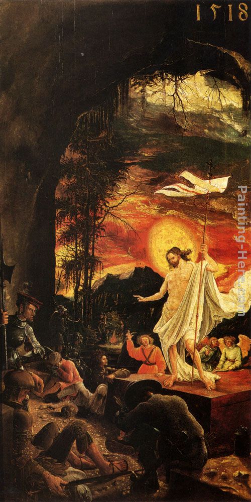 Resurrection Of Christ painting - Albrecht Altdorfer Resurrection Of Christ art painting